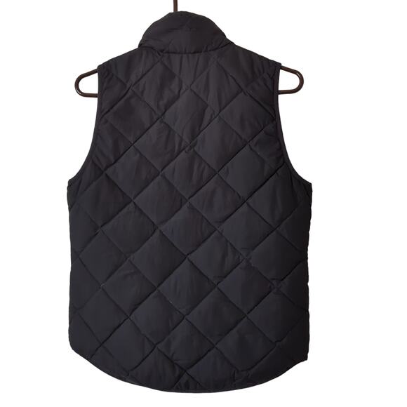 J.Crew Excursion Quilted Vest Black Womens XS Down Feathers Puffer Meghan Markle - Picture 4 of 9